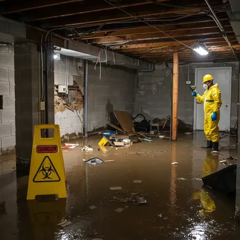 Flooded Basement Electrical Hazard in Schuylkill Haven, PA Property